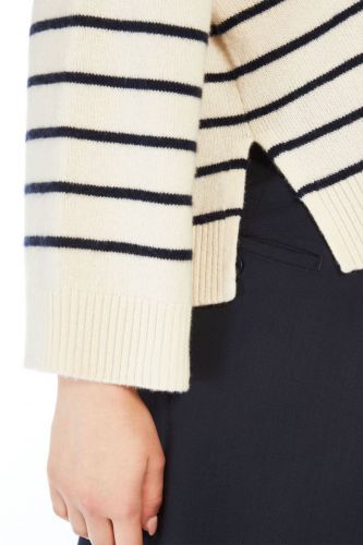 Pull à lignes en cachemire MAXMARA | Marine