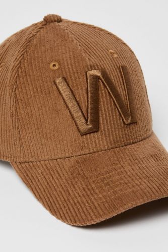 Casquette en velours côtelé camel MAXMARA | Marine