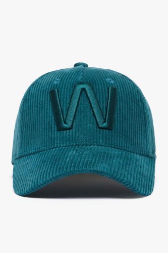 Casquette en velours côtelé vert MAXMARA | Marine