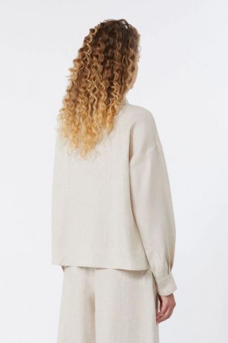 Chemise beige en lin MAXMARA | Marine