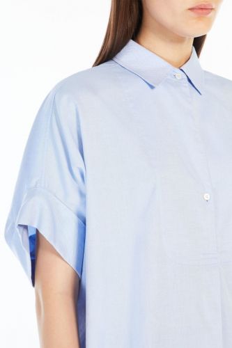 Chemise bleu à courtes manches MAXMARA | Marine