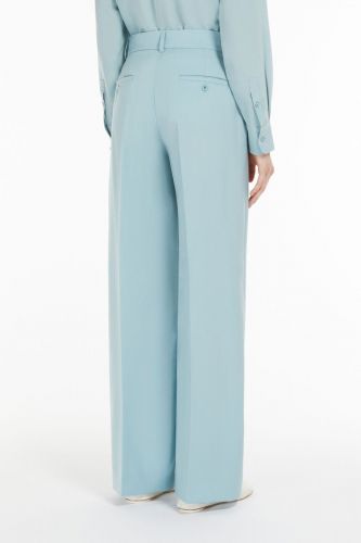 Pantalon palazzo bleu clair MAXMARA | Marine