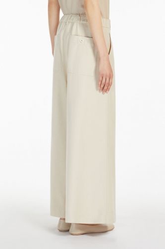 Pantalon en coton beige MAXMARA | Marine