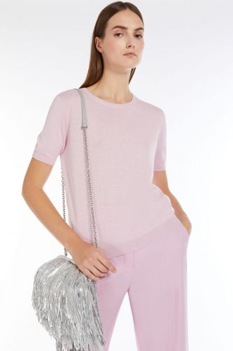 T-shirt en maille rose MAXMARA | Marine