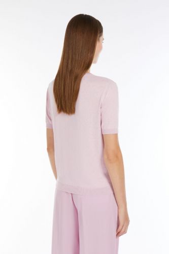 T-shirt en maille rose MAXMARA | Marine