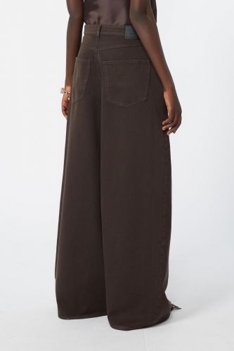 Pantalon brun large WEEKEND MAX MARA | MARINE Auvelais