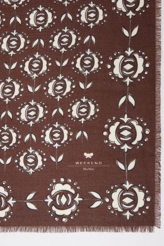 MaxMara-Weekend foulard Brun-multi