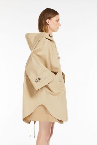 Cape en gabardine beige MAXMARA | Marine