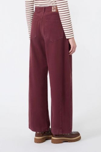 Pantalon barrel denim bordeaux WEEKEND MAX MARA | MARINE Auvelais