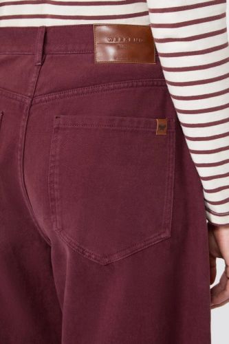 Pantalon barrel denim bordeaux WEEKEND MAX MARA | MARINE Auvelais