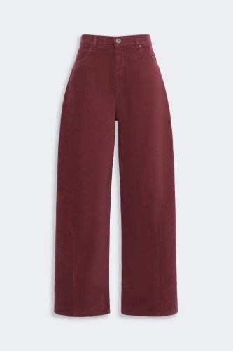 Pantalon barrel denim bordeaux WEEKEND MAX MARA | MARINE Auvelais