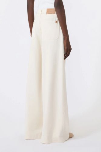 Jean droit beige MAXMARA | Marine