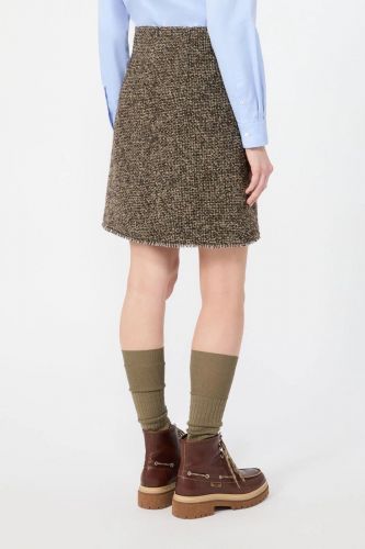Jupe en tweed brun WEEKEND MAX MARA | MARINE Auvelais