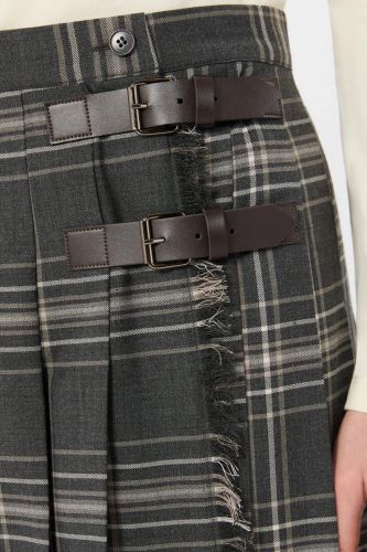 Jupe portefeuille carreaux WEEKEND MAX MARA | MARINE Auvelais