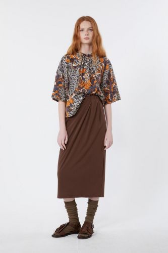 MaxMara-Weekend jupe Brun