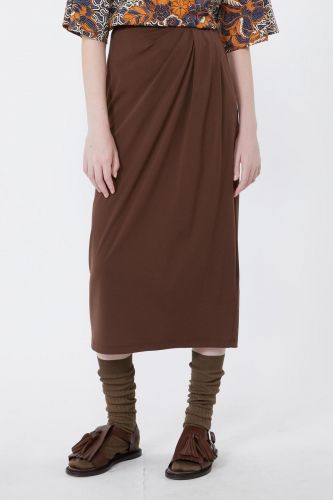 MaxMara-Weekend jupe Brun femmes (Jupe travel souple & confortable brun ch - LAPPOLE chocolato) - Marine | Much more than shoes