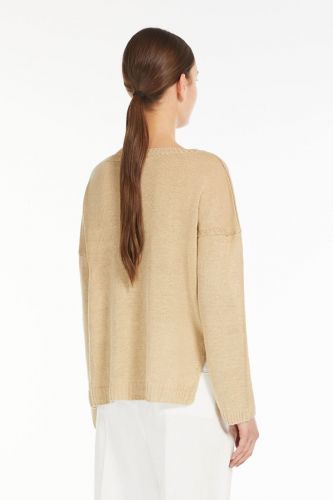 Pull en maille beige MAXMARA | Marine