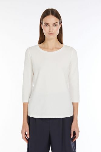 T-shirt à manches 3/4 blanc MAXMARA | Marine