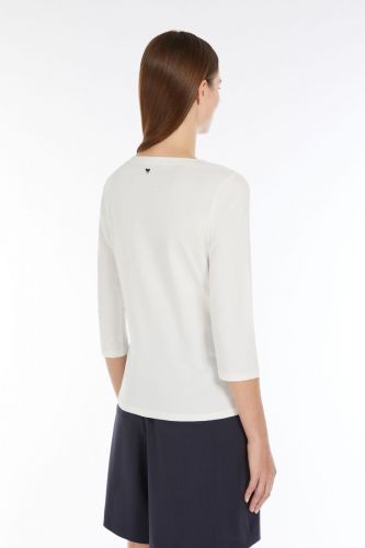 T-shirt à manches 3/4 blanc MAXMARA | Marine