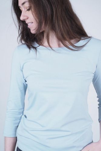 T-shirt à manches 3/4 bleu MAXMARA | Marine