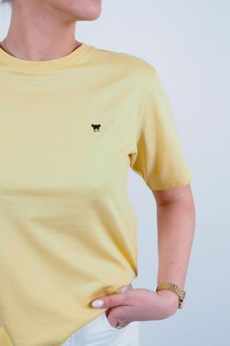 T-shirt jaune pâle 