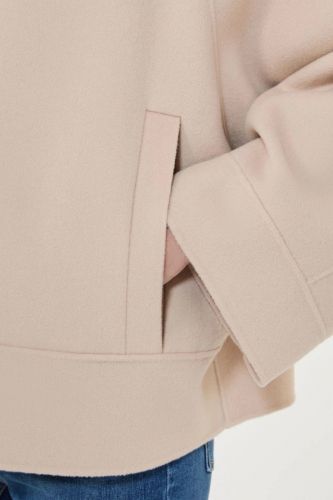 Manteau court beige avec capuche MAXMARA | Marine