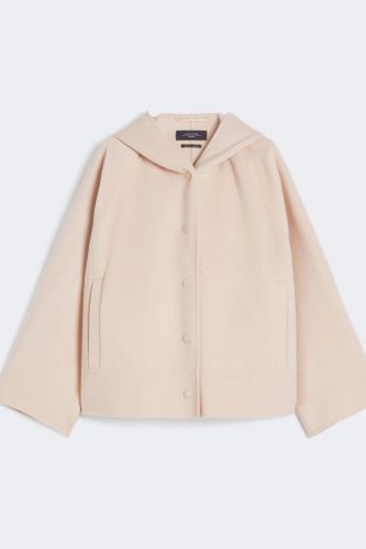 Manteau court beige avec capuche MAXMARA | Marine