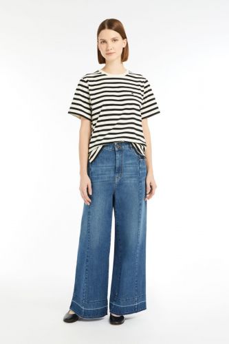 MaxMara-Weekend tee-Shirt Bleu/blanc