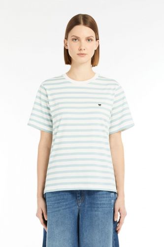 T-shirt à lignes bleu & blanc MAXMARA | Marine