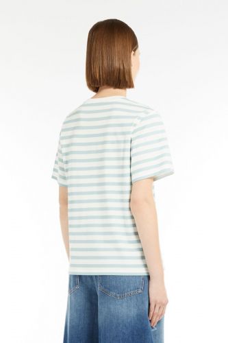 T-shirt à lignes bleu & blanc MAXMARA | Marine