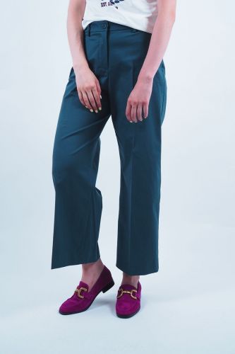 Pantalon bleu - vert MAXMARA | Marine