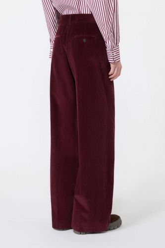 Pantalon en velours bordeaux MAXMARA | Marine