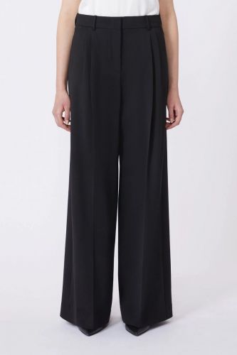 Pantalon long noir à la coupe ajustée MAXMARA | Marine
