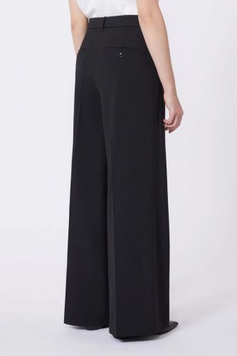 Pantalon long noir à la coupe ajustée MAXMARA | Marine