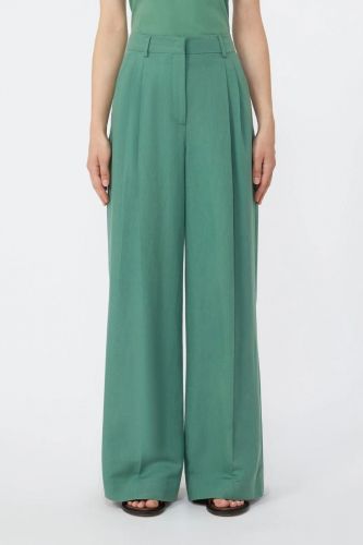 Pantalon à pince vert émeraude MAXMARA | Marine