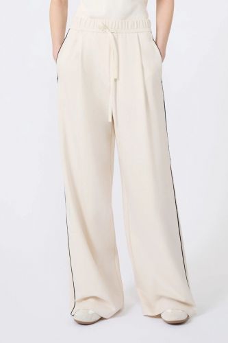 Pantalon beige à liseré noir MAXMARA | Marine