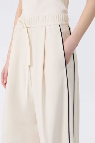 Pantalon beige à liseré noir MAXMARA | Marine