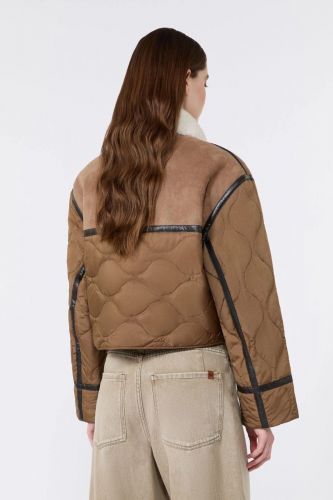 Veste courte matelassée camel MAXMARA | Marine