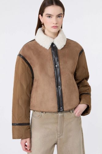 Veste courte matelassée camel MAXMARA | Marine