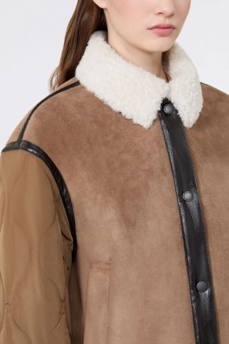 Veste courte matelassée camel MAXMARA | Marine