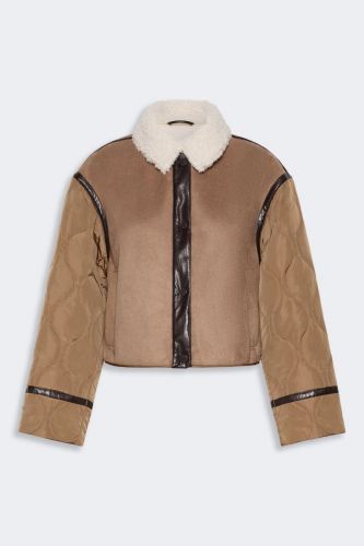 Veste courte matelassée camel MAXMARA | Marine