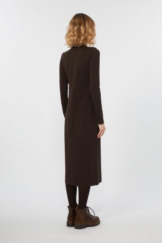 MaxMara-Weekend robe Brun femmes (Robe laine stretch chocolat - OCROMA col tortue) - Marine | Much more than shoes
