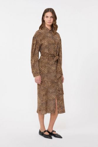 Robe en soie léo MAXMARA | Marine
