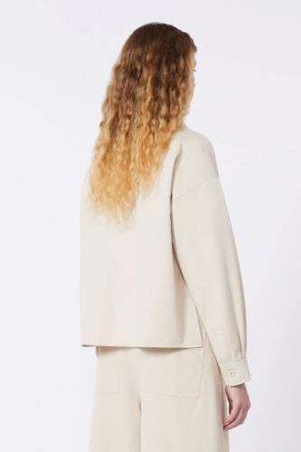 Surchemise droite beige MAXMARA | Marine