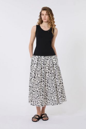 Tank top côtelé noir MAXMARA | Marine