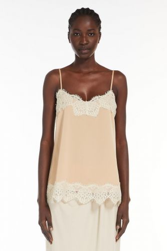 MaxMara-Weekend top Ecru femmes (Top dentelle - NITRA) - Marine | Much more than shoes