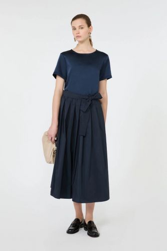 Blouse satin bleu WEEKEND MAX MARA | MARINE Auvelais
