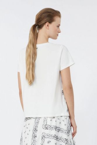 T-shirt à motifs noir & blanc MAXMARA | Marine