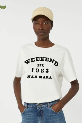T-shirt signature weekend MAXMARA | Marine