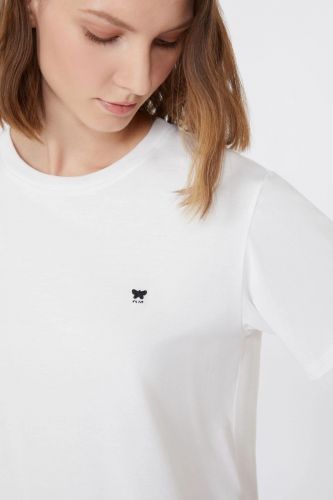 MaxMara-Weekend tee-Shirt Blanc femmes (tshirt uni petit papillon - VENACO) - Marine | Much more than shoes